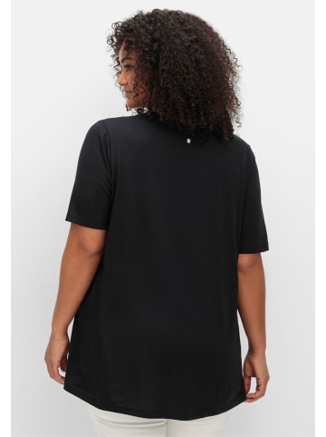 sheego T-Shirt in schwarz