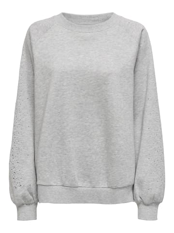 ONLY Sweatshirt in Light Grey Melange