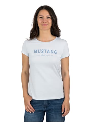 Mustang T-Shirt Alexia C Logo in Blau