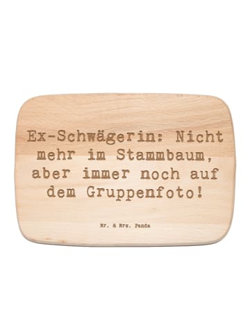 Mr. & Mrs. Panda Schneidebrett Holz Spruch Ex-Schwägerin mit Spruch in Transparent