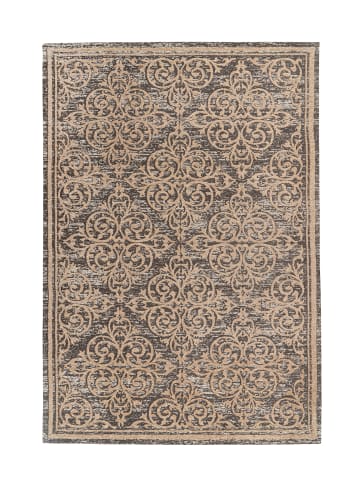 Kayoom Kurzflor Teppich Davis 125 in beige - rechteckig