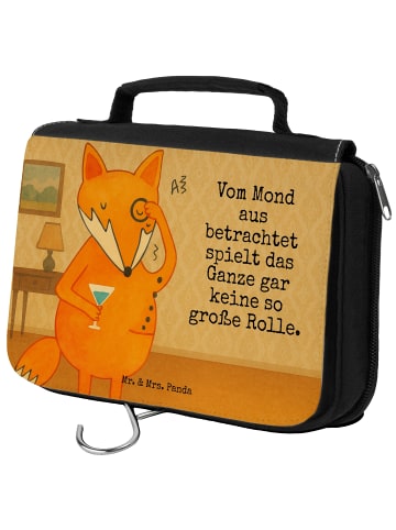 Mr. & Mrs. Panda Kulturtasche Fuchs Lord Design mit Spruch in Weiß