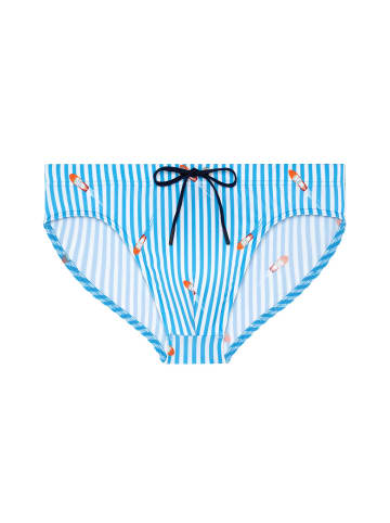 HOM Badehose Swim Mini Briefs Viareggio in blue-white stripes