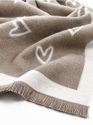 collezione alessandro Schal " Herz " in taupe