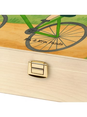 Mr. & Mrs. Panda Teedose Einhorn Radfahrer Design mit Spruch in Weiß