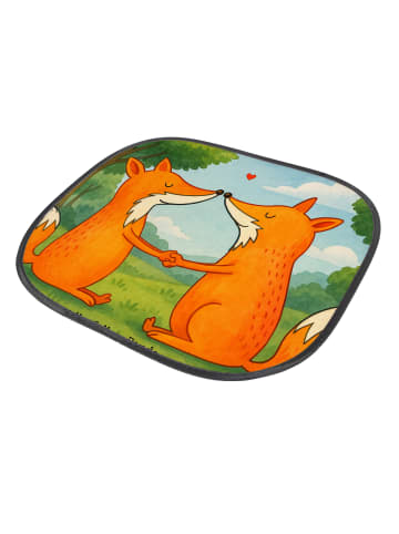 Mr. & Mrs. Panda Auto Sonnenblende Füchse Liebe Design ohne Spruch in Weiß