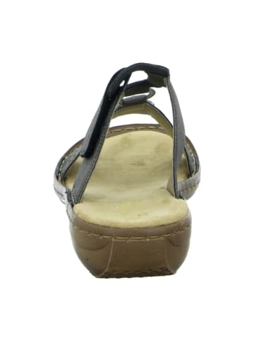 rieker Komfort Pantoletten in Grau