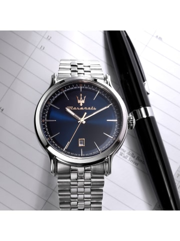 Maserati Analog-Armbanduhr Maserati Epoca in silber groß (ca. 42mm)