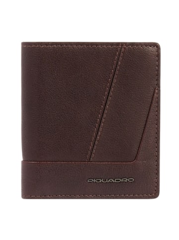 Piquadro Carl Geldbörse RFID Schutz Leder 10 cm in dark brown