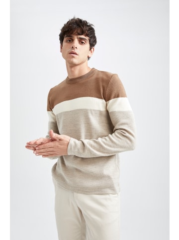 DeFacto Strickpullover SLIM FIT in Kamel