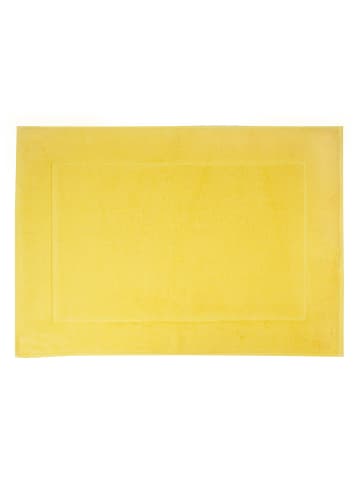 Framsohn 2er Set: Zwirnfrottier Badematte "Easy" in Gelb (L) 70 x (B) 50 cm