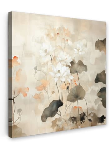 OnlyWow Leinwand Bilder Sandfarben