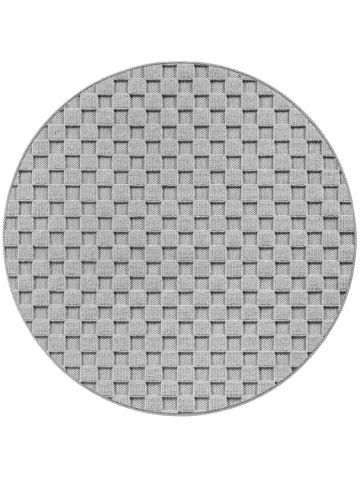 Kurzflor Teppich Helix 2203 in Silber