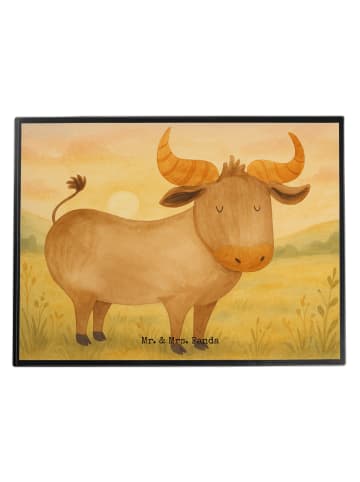 Mr. & Mrs. Panda tischauflage Sternzeichen Stier Design ohne Spruch in Weiß