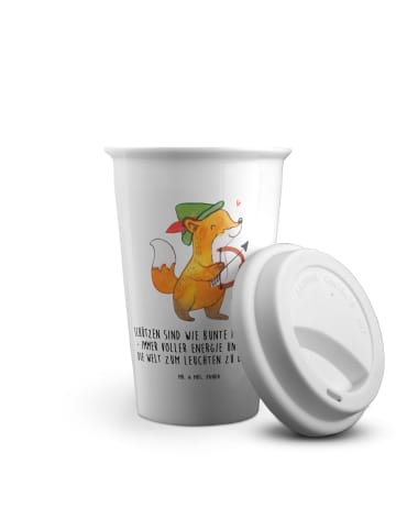 Mr. & Mrs. Panda Thermobecher To Go Schütze Astrologie mit Spruch in Weiß