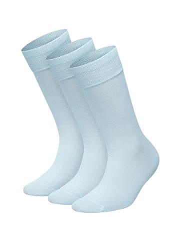 DillySocks 3er-Pack Socken One Color Smooth in Smooth Baby Blue