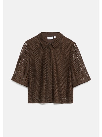 comma Bluse in 8943_dunkelbraun