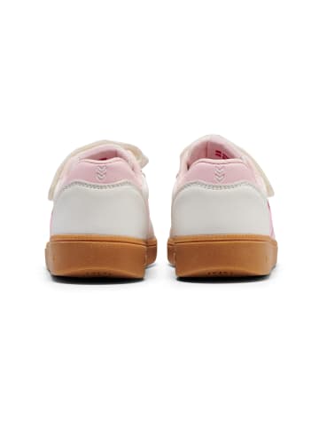 Hummel Klettverschluss Sneaker Handball Perfekt Lebensstil Kinder in WHITE/SOFT PINK
