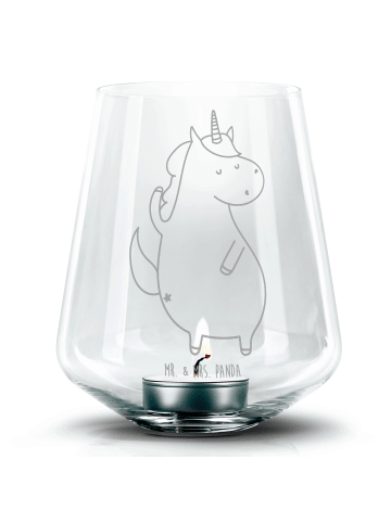 Mr. & Mrs. Panda Laterne Einhorn Mann ohne Spruch in Transparent