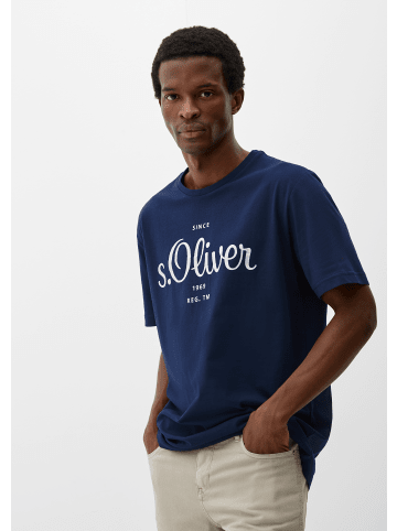 s.Oliver T-Shirt kurzarm in Blau