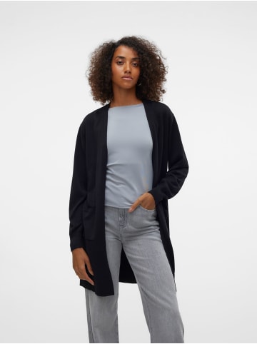 Vero Moda Damen Cardigan lange Strickjacke loose fit in Schwarz-2