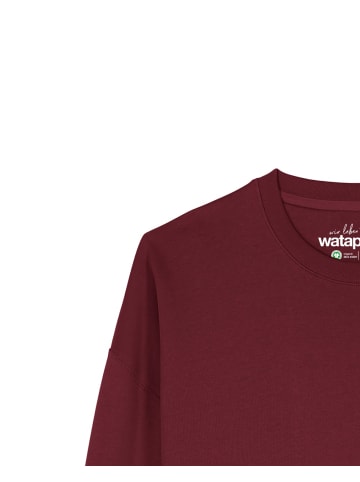 wat? Apparel Sweatshirt Kaugummiautomat in Weinrot