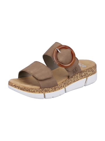 rieker Komfort Pantoletten in Beige