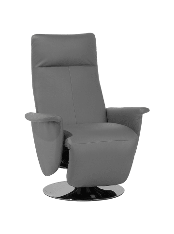 Beliani Fernsehsessel PRIME in Grau/Silber - (W) 82 x (H) 113 x (L) 80 cm