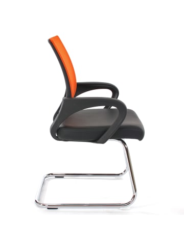 MCW 2er-Set Konferenzstuhl Afragola, Orange