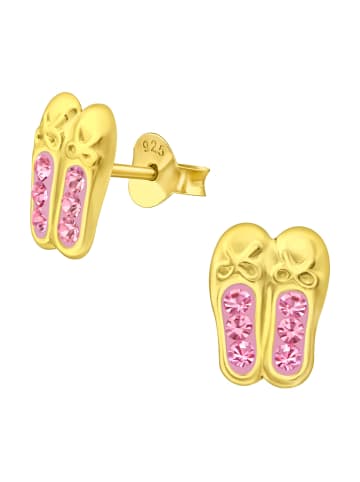 schmuck23 Gold Ohrringe 925 Ballettschuhe 0,7 cm x 0,8 cm