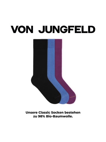 von Jungfeld Classic Socken-Set Signature Innenbund in Sunset