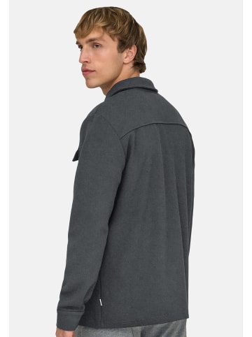 ONLY & SONS Hemdjacke / Overshirt Newkodyl in Grey pinstripe