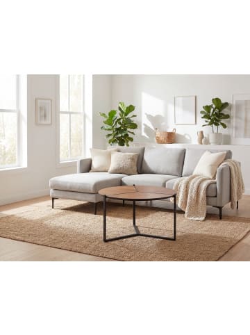FineBuy Couchtisch in Braun / MDF / 80x80x42