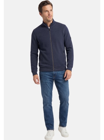 Redmond Sweatjacke Basic in Blau / dunkelgrün