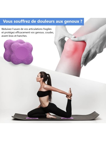 Onamaste 2er-Set Yoga-Kissen in Violett