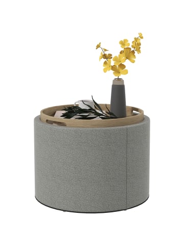 HOMCOM Sitzhocker-56L x 56B x 42Hcm-Grau