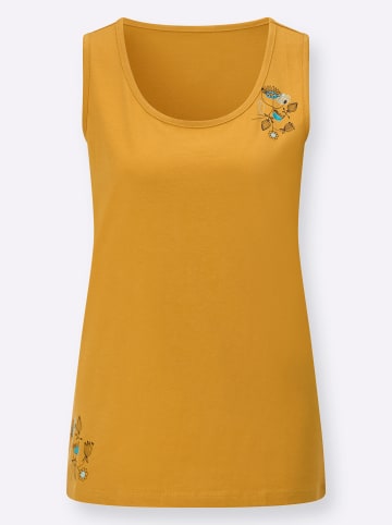 Sieh an! Freizeittop in ocker