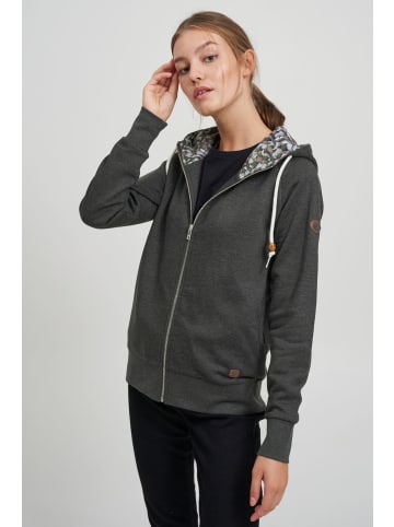 Oxmo Kapuzensweatjacke in grau