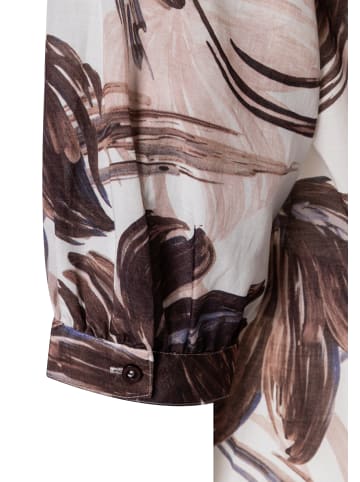 More & More fließende 3/4 Arm-Sommerbluse in flower print