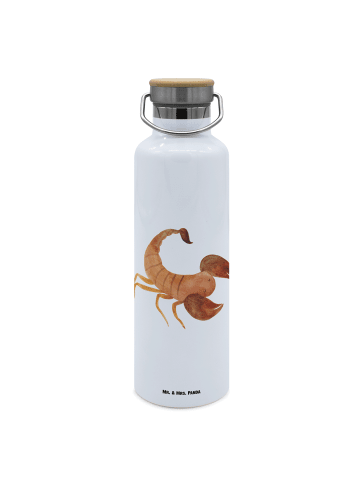 Mr. & Mrs. Panda Trinkflasche Sternzeichen Skorpion ohne Spruch in Weiß