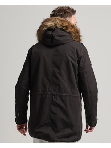 Superdry Parkajacke in Schwarz