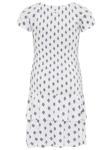Bruno Banani Jerseykleid in weiß gemustert