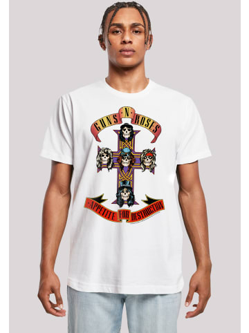 F4NT4STIC T-Shirt Guns 'n' Roses Appetite For Destruction in weiß