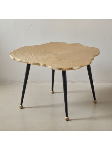 KADIMA DESIGN Couchtisch Aluminium Baumscheibe 64x64x37 cm Sofatisch Metall ,