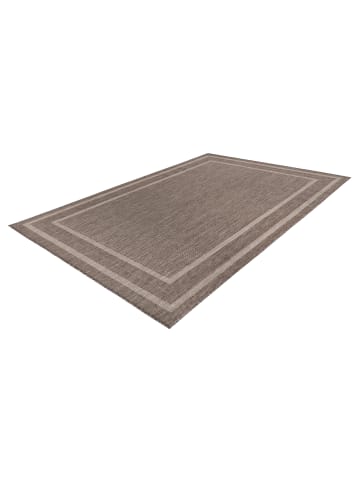 Vivorum Wohnzimmer Teppich – Kurzflorteppich Nibru 325 in taupe