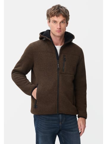 Camel Active Fleecejacke mit Teddy Futter in Sepiabraun