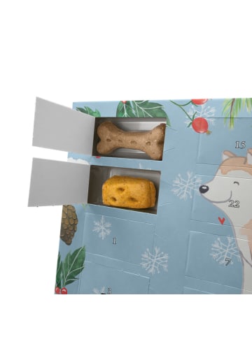 Mr. & Mrs. Panda Adventskalender Hund Akita Inu Moment mit Spruch in Eisblau