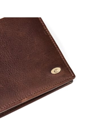Esquire Chicago Geldbörse RFID Schutz Leder 12 cm in braun