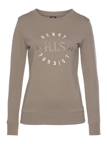 H.I.S Sweatshirt in camelfarben