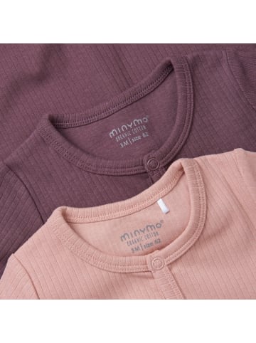 Minymo Outdoor Overall "Jumpsuit LS (2-pack)" in Rosa